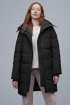 Chamarras Canada Goose Mujer Outlet - Shelburne Abrigos Negros CO1580924